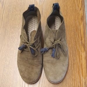 Hush Puppies green suede Women's Oxford Shoes Size 9